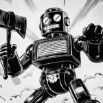 From Structural to Cyberviolence: Tracing the Evolution of Harm in the Age of AI 11 1950s Robot with an axe, cyberviolence
